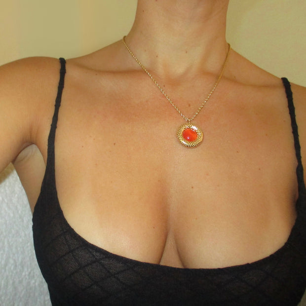The Orange Aura Necklace - BERNA PECI JEWELRY