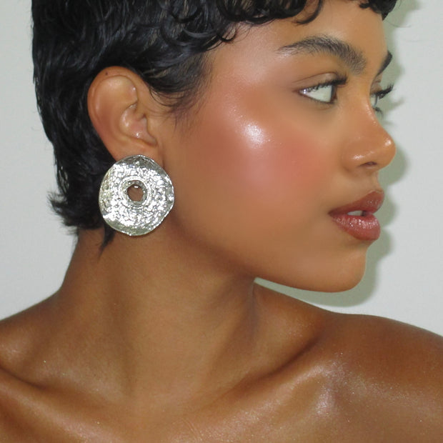 The Silver Dot Clip On Earrings - BERNA PECI JEWELRY