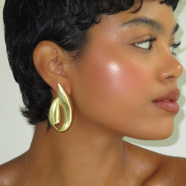The Gold 1980s Pin Earrings - BERNA PECI JEWELRY