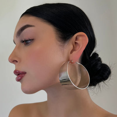 The Solid Extra Large Hoops - BERNA PECI JEWELRY