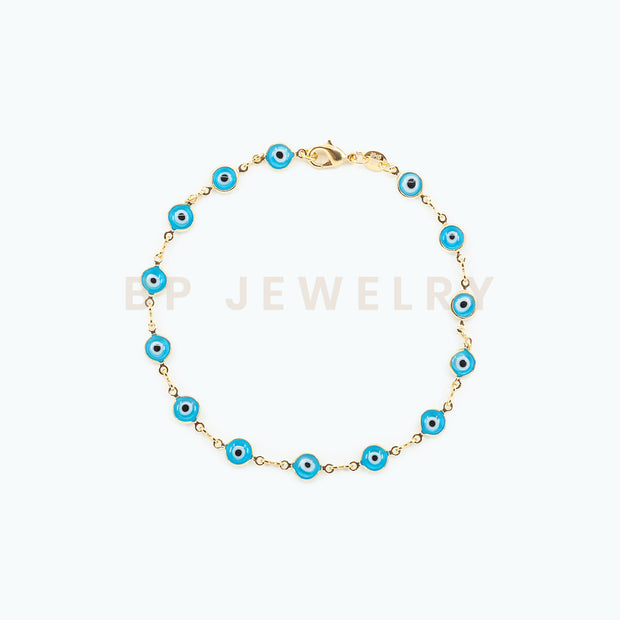 Turquoise Protection Anklet - BERNA PECI JEWELRY