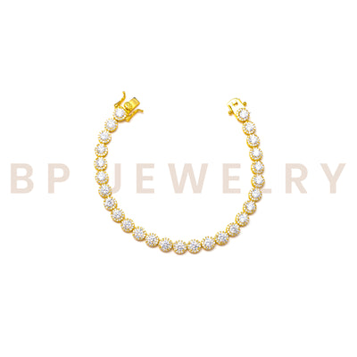 Princess Cut Gold Bracelet - BERNA PECI JEWELRY