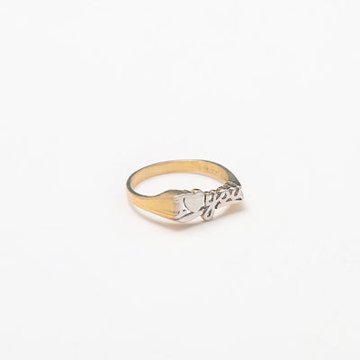 I Love You 10K Solid Gold Ring - BERNA PECI JEWELRY