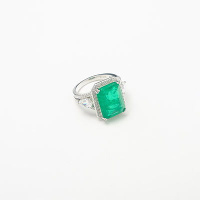 Ultimate Silver Emerald Ring - BERNA PECI JEWELRY