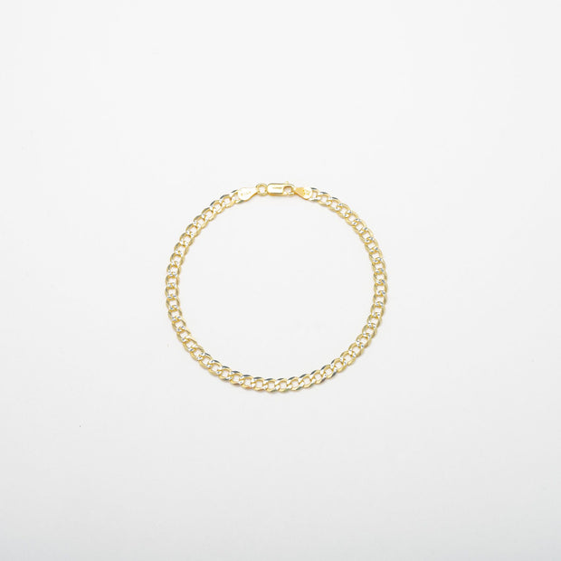 Classic Two Toned Anklet - BERNA PECI JEWELRY