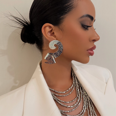 The Chrome Art Earrings - BERNA PECI JEWELRY