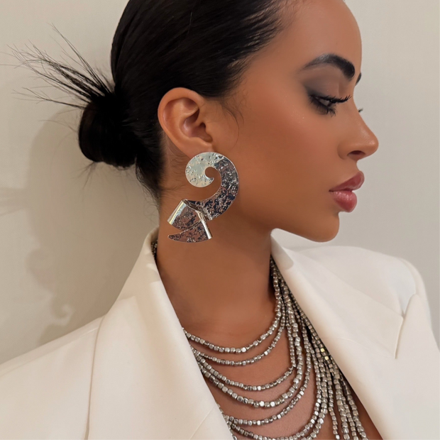 The Chrome Art Earrings - BERNA PECI JEWELRY