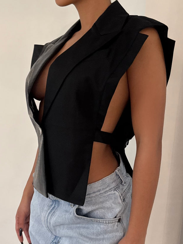 The Black BP Vest - BERNA PECI JEWELRY