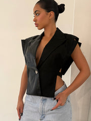 The Black BP Vest - BERNA PECI JEWELRY