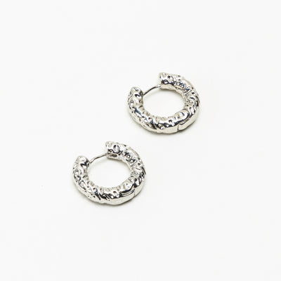 The Mini Textures Silver Collection Earrings - BERNA PECI JEWELRY