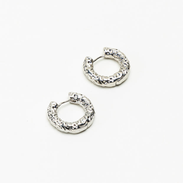The Mini Textures Silver Collection Earrings - BERNA PECI JEWELRY