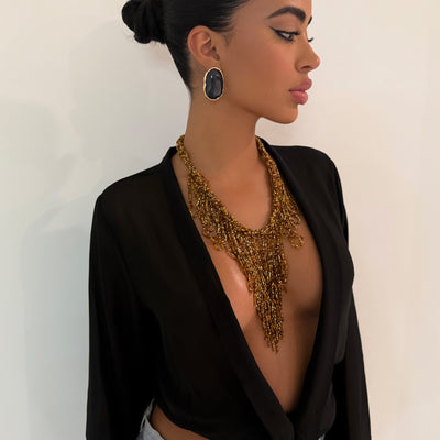 The Browns Beaded Necklace - BERNA PECI JEWELRY
