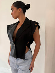 The Black BP Vest - BERNA PECI JEWELRY