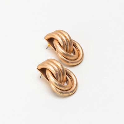 The Matte Staple Gold Collection Earrings - BERNA PECI JEWELRY