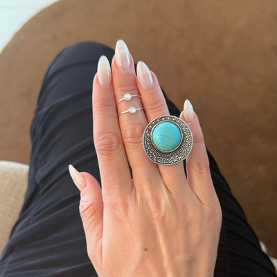 Left Single White Band - BERNA PECI JEWELRY