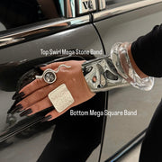 Swirl Mega Stone Band - BERNA PECI JEWELRY