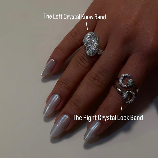 The Crystal Knot Band - BERNA PECI JEWELRY
