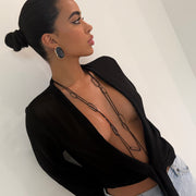The Black Links Necklace - BERNA PECI JEWELRY