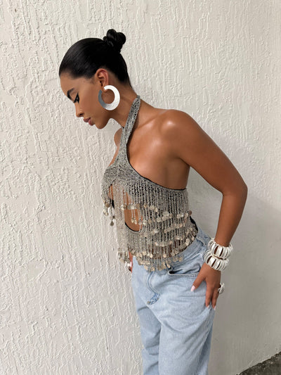 The Handmade Beaded Top - BERNA PECI JEWELRY