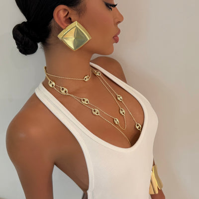 The Solid Gold Locks Necklace - BERNA PECI JEWELRY