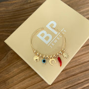 Hot Pepper Lucky Charm Bangle - BERNA PECI JEWELRY