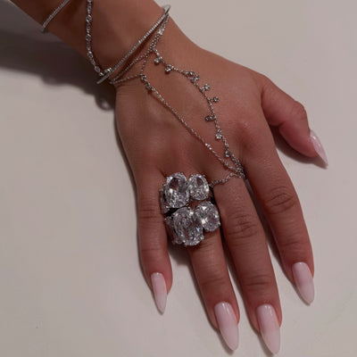 The Silver Hand Chain - BERNA PECI JEWELRY