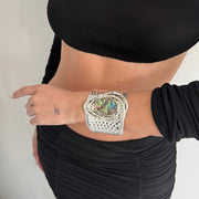 The Chrome Oyster Cuff - BERNA PECI JEWELRY