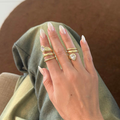 The Vintage Pear Swirl Ring - BERNA PECI JEWELRY