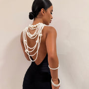 The Pearl Layered Necklace - BERNA PECI JEWELRY