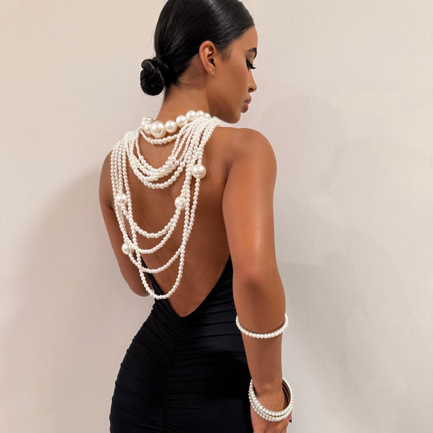The Pearl Layered Necklace - BERNA PECI JEWELRY