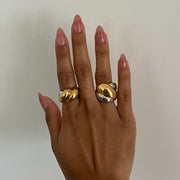 The Two Tone Twist Ring - BERNA PECI JEWELRY