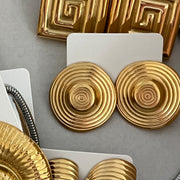 The Gold Disk Earrings - BERNA PECI JEWELRY