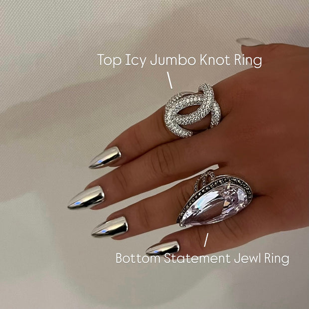 Top Icy Jumbo Knot Ring - BERNA PECI JEWELRY