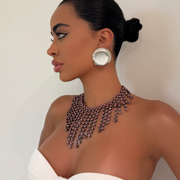 The Dripping Pink Necklace - BERNA PECI JEWELRY