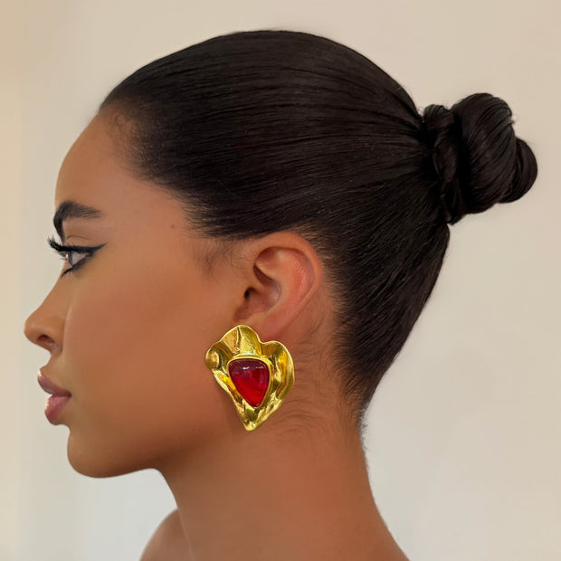 The Ruby Stud - BERNA PECI JEWELRY