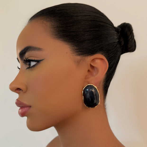 The Black Dot Stud - BERNA PECI JEWELRY