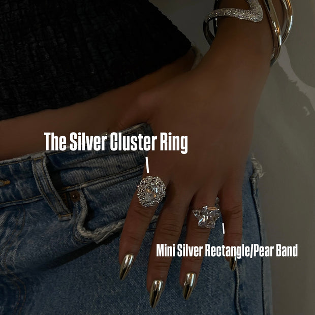 The Silver Cluster Ring - BERNA PECI JEWELRY