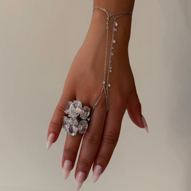 The Silver Hand Chain - BERNA PECI JEWELRY