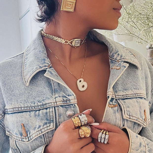 The BP Gold Watch Choker - BERNA PECI JEWELRY