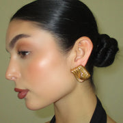 The Square Gold Collection Earrings - BERNA PECI JEWELRY