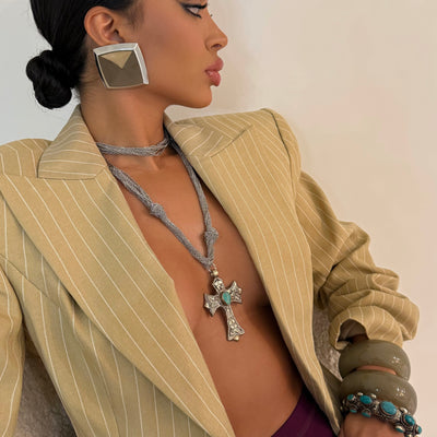 The Chrome Cross Wrap - BERNA PECI JEWELRY