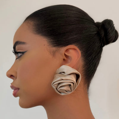 The Fabric Floral Stud - BERNA PECI JEWELRY