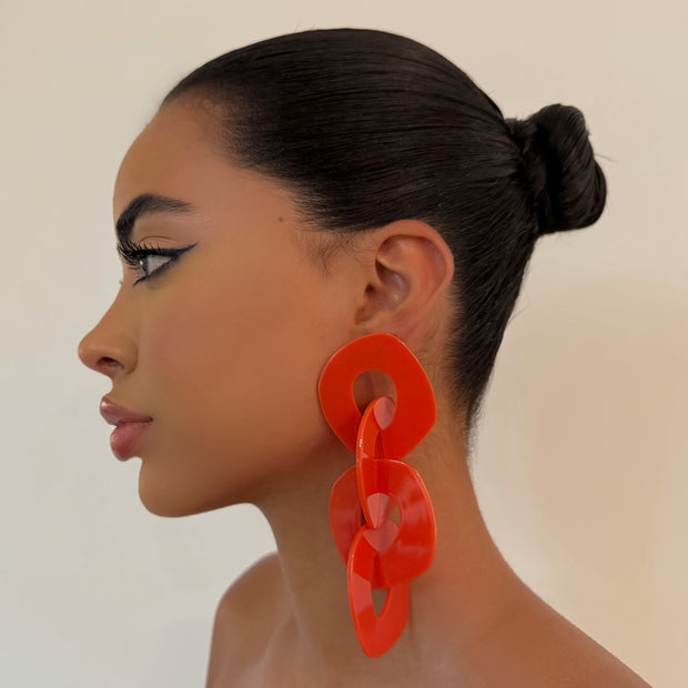 The Red Ropes Drop Earrings - BERNA PECI JEWELRY