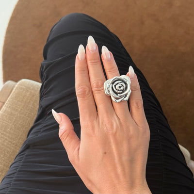 The Chrome Rose Ring - BERNA PECI JEWELRY