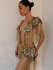 The Gold/Black Goddess 2 Piece Set - BERNA PECI JEWELRY