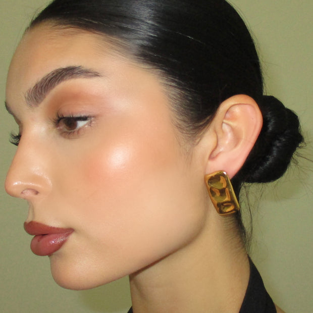 The Square Gold Collection Earrings - BERNA PECI JEWELRY