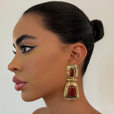 The Brown Locks Drop - BERNA PECI JEWELRY