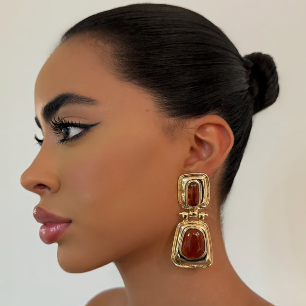 The Brown Locks Drop - BERNA PECI JEWELRY