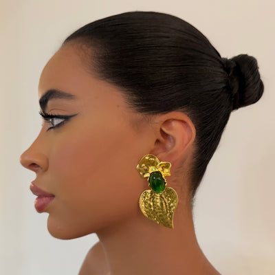 The Gold Leaf Stud - BERNA PECI JEWELRY