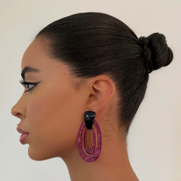 The Purple Drop Earring - BERNA PECI JEWELRY